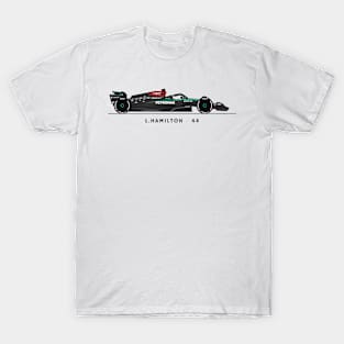 F1  Racing Lewis Hamilton Mercedes Fan shirt T-Shirt